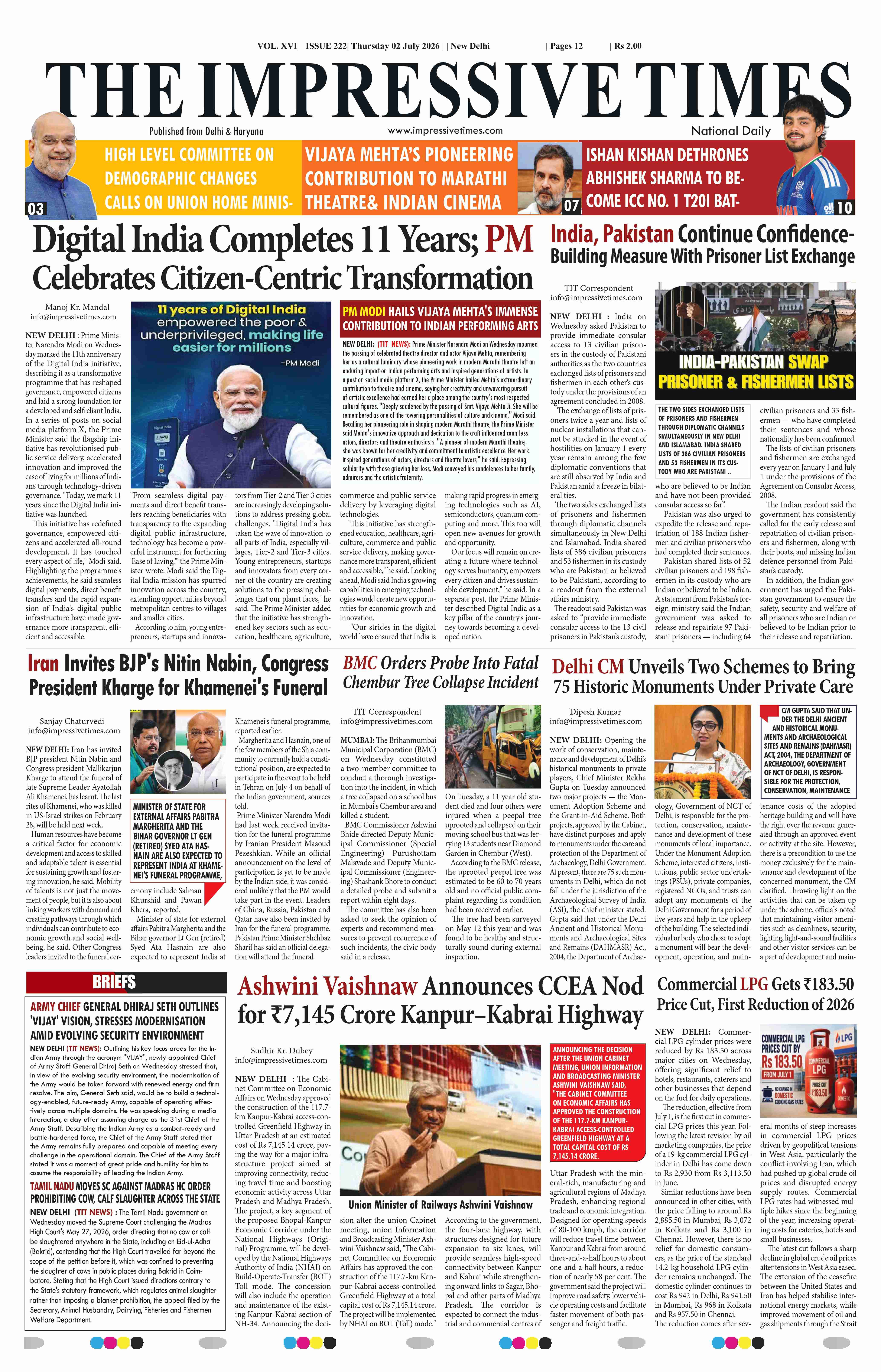The Impressive Times ePage