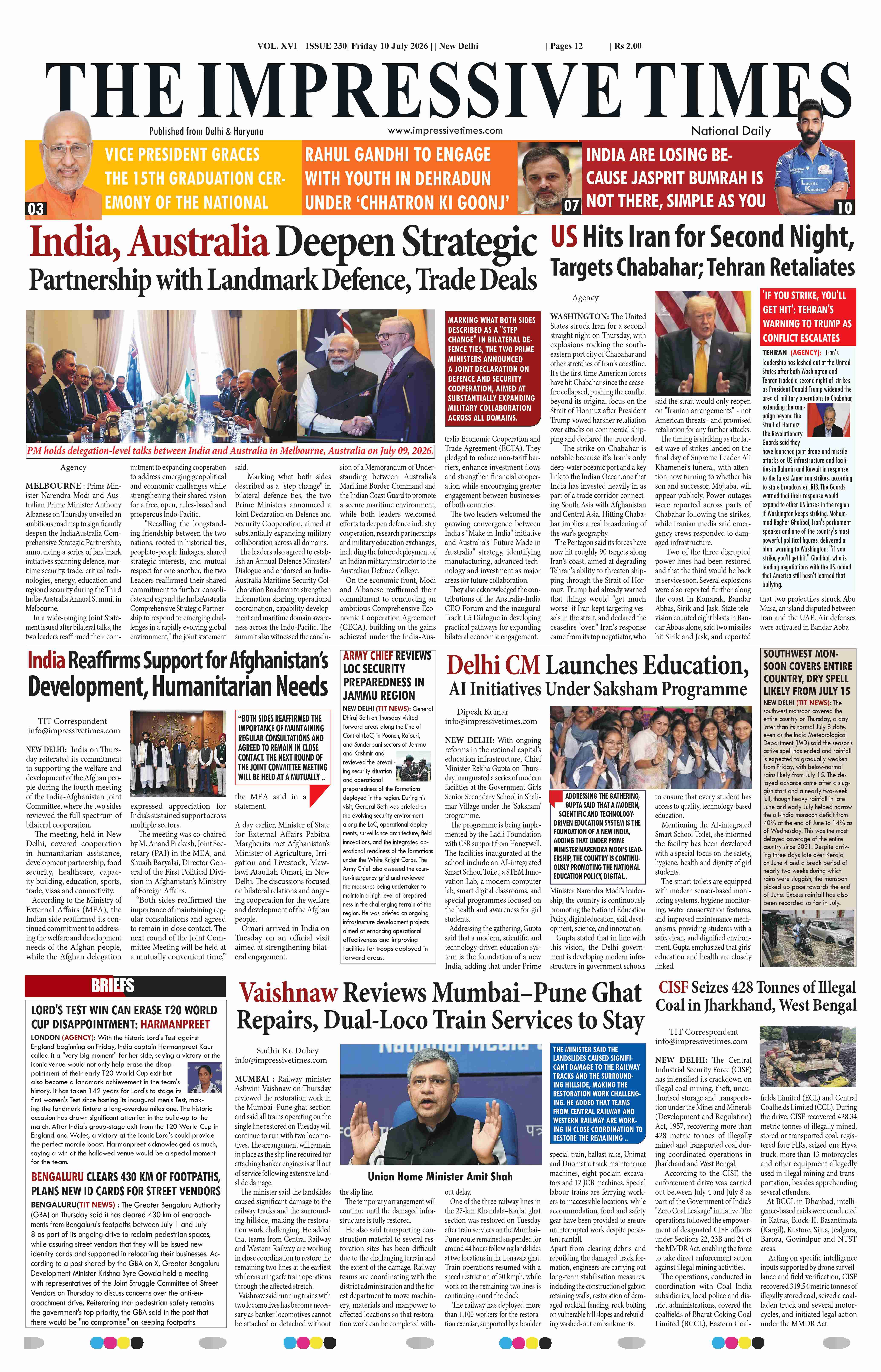 The Impressive Times ePage