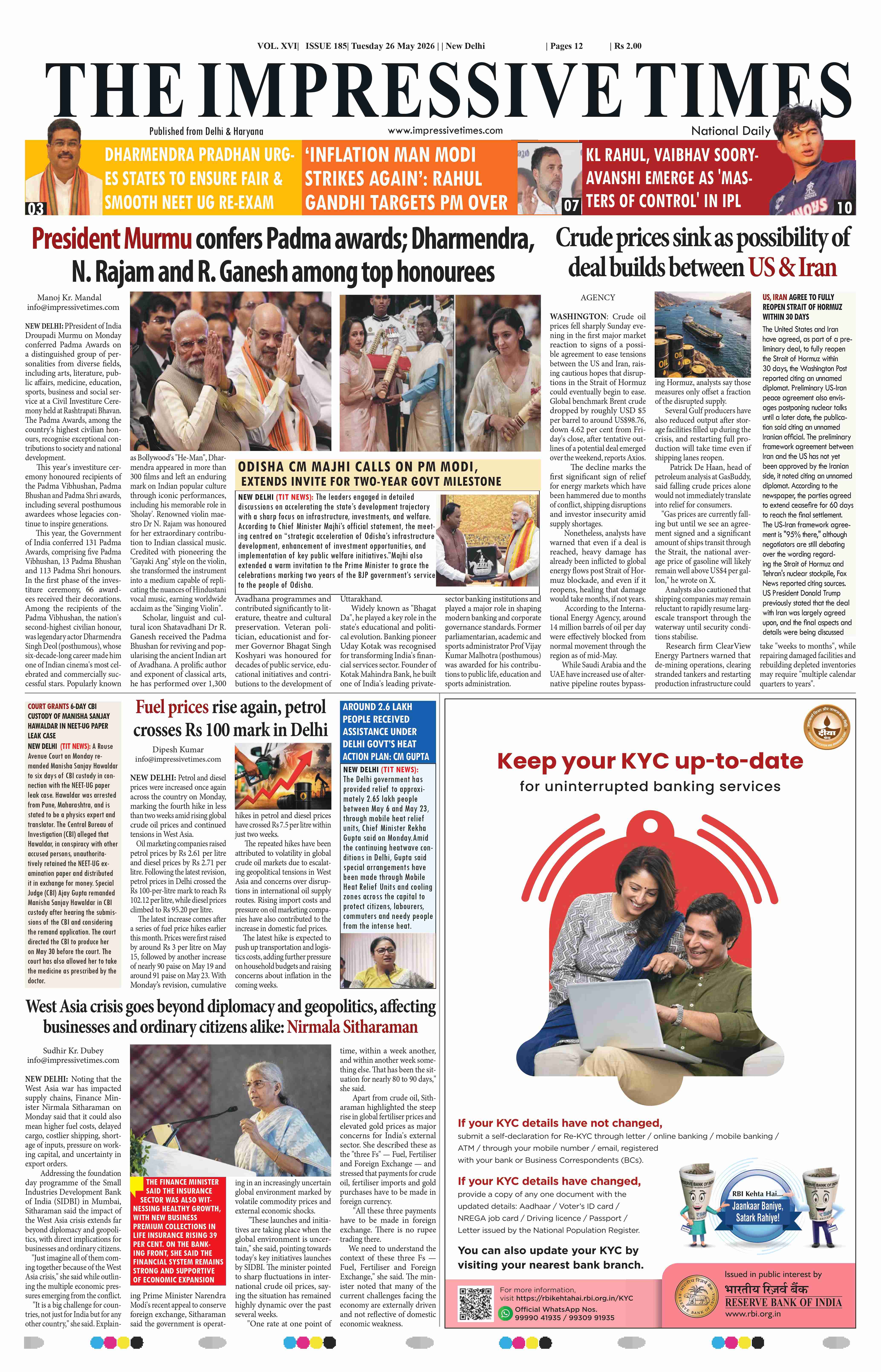 The Impressive Times ePage