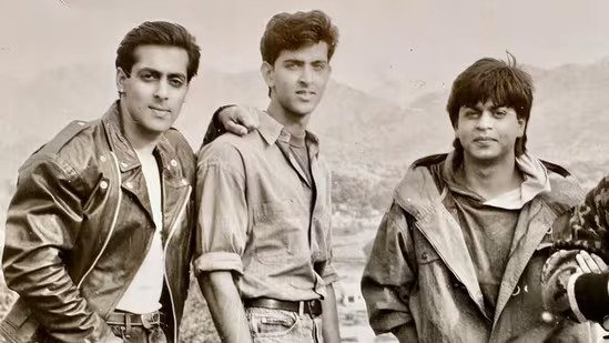 Hrithik Roshan finally shares Karan Arjun AD days pics; looks like ‘young Kabir’ next to Shah Rukh Khan, Salman Khan