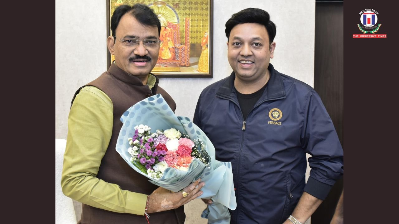 Ashish Jain, Director of Alpha Abhirashi Group, Meets Rajasthan Deputy Chief Minister Prechand Bairwa