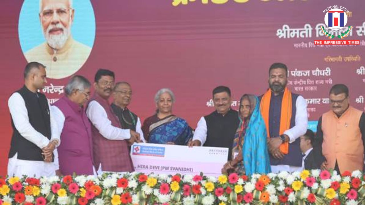 Union Minister for Finance and Corporate Affairs Nirmala Sitharaman chairs Credit Outreach Programme at Madhubani, Bihar