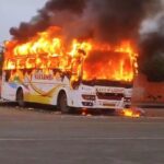 Tragic Blaze: Maha Kumbh Pilgrim Killed in Vrindavan Bus Fire