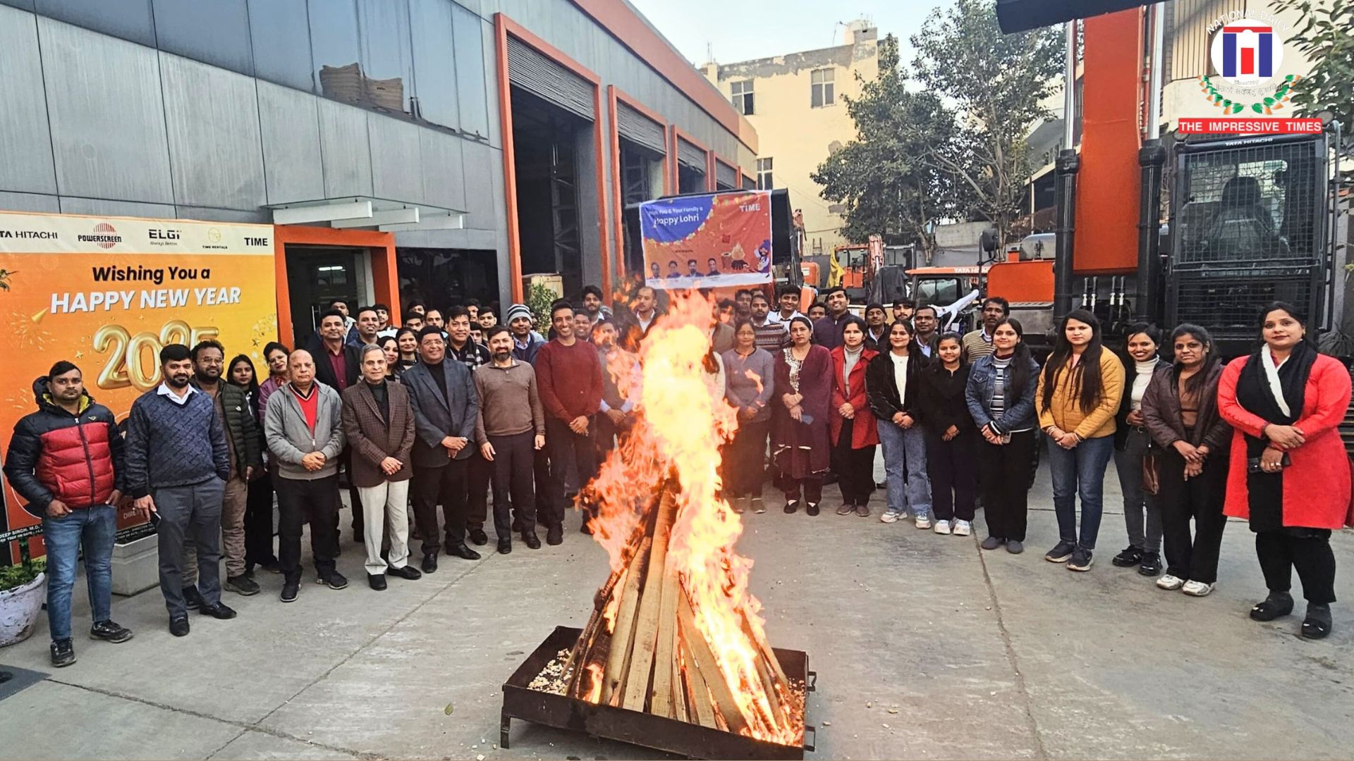 TIME Equipment Employees Celebrated Lohri Festival with Enthusiasm – R.K. Chilana