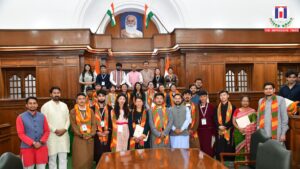 Vijender Gupta welcomes Ladakh Students at Delhi Assembly Under ABVP’s SERU Initiative
