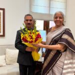 Himachal CM Thakur Sukhvinder Singh Sukhu Meets Union Finance Minister Nirmala Sitharaman in New Delhi