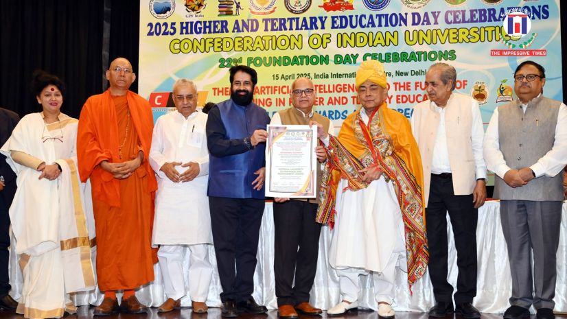 CUH Vice-Chancellor Prof. Tankeshwar Kumar honored with National University Governance and Management Award