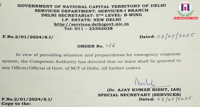 Delhi Govt Suspends Leaves of All Officers with Immediate Effect