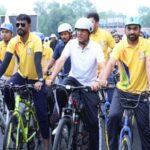 Union Sports Minister Mansukh Mandaviya pedals with media fraternity at Fit India Sundays on Cycle in Delhi: “Journalists are frontline warriors, fitness is essential for them too”
