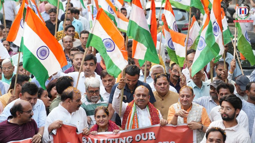 Delhi Assembly Speaker Vijender Gupta Leads Grand Tiranga Yatra in Rohini, Pays Tribute to Armed Forces and Operation Sindoor