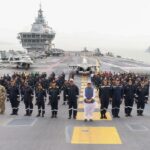Operation Sindoor Is India’s Frontal Assault on Terrorism: Defence Minister Rajnath Singh Aboard INS Vikrant