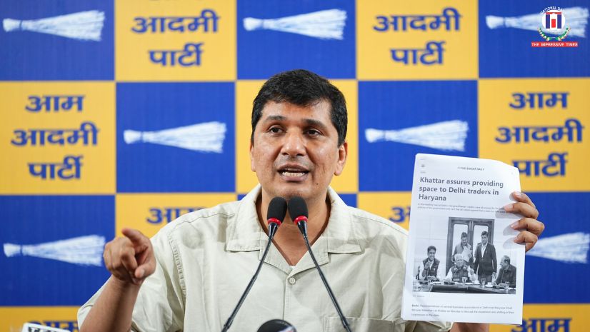 BJP’s Delhi Govt orchestrating major conspiracy against Delhi businesspersons: Saurabh Bharadwaj