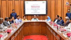 Speaker Vijender Gupta welcomes Ethiopian delegation, showcasing Delhi Assembly’s heritage and digital governance