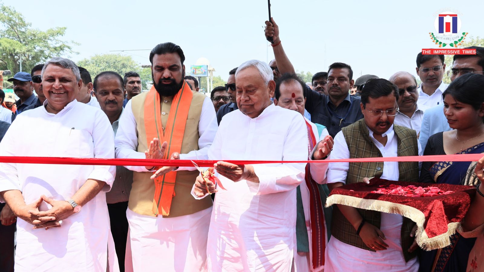 Nitish Kumar Inaugurates Bihar’s First Double-Decker Flyover In Patna