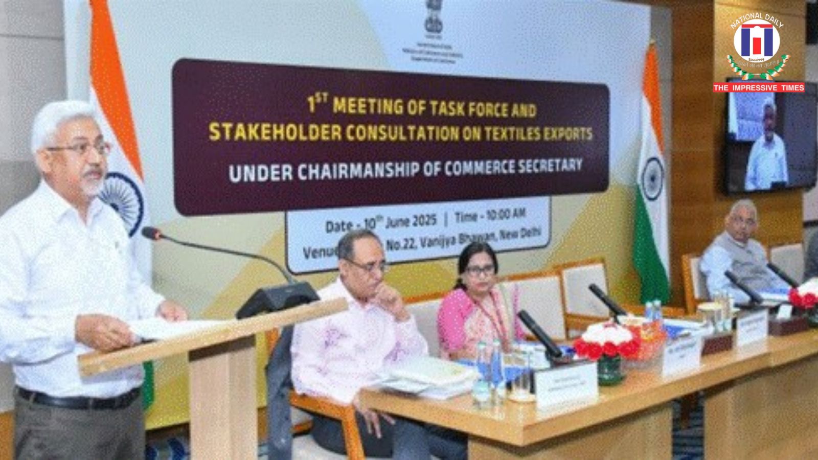 1st Meeting of Task Force on Textiles Exports held under Chairmanship of Commerce Secretary, Sunil Barthwal