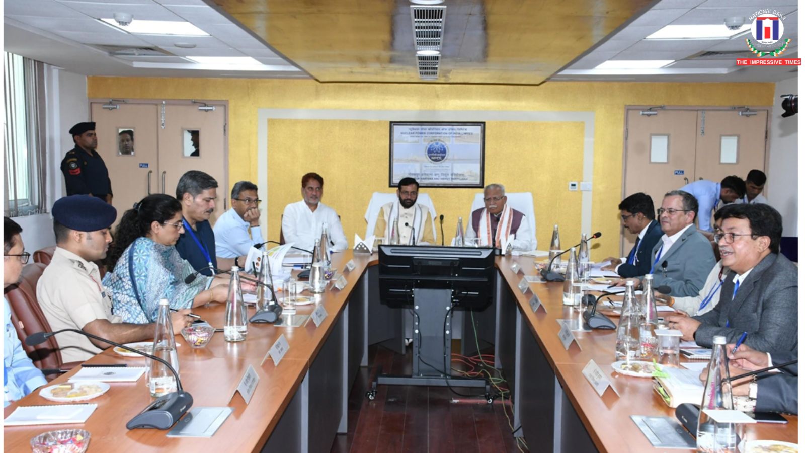 Union Minister Manohar Lal Visits Gorakhpur Haryana Anu Vidyut Pariyojana (GHAVP); Reviews Progress of Strategic Nuclear Project