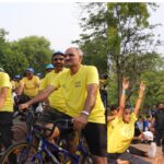 PEFI national secretary Piyush Jain, ex-Asian champion Sunita Godara lead nationwide ‘Fit India Sundays on Cycle’ in Delhi; More than 15,000 cyclists across 500 locations pedal for health on Father’s Day