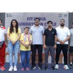 Fit India Sundays on Cycle organised in collaboration with Indian Railways; Actress Madhurima Tuli honoured as Fit India icon