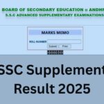 Andhra Pradesh Class 10th Supplementary Results 2025 Declared