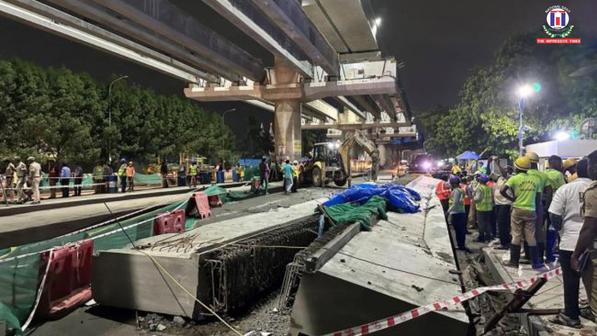 Metro Track Collapse in Chennai Claims Biker’s Life; BJP Blames DMK for Safety Lapses