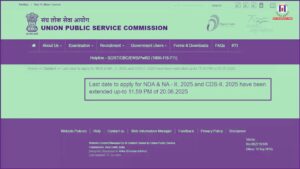 UPSC to Open 3-Day Correction Window for NDA & CDS Exam Applications as One-Time Measure