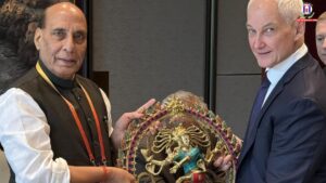 Raksha Mantri Holds Strategic Talks with Russian Counterpart at SCO Defence Meet in Qingdao