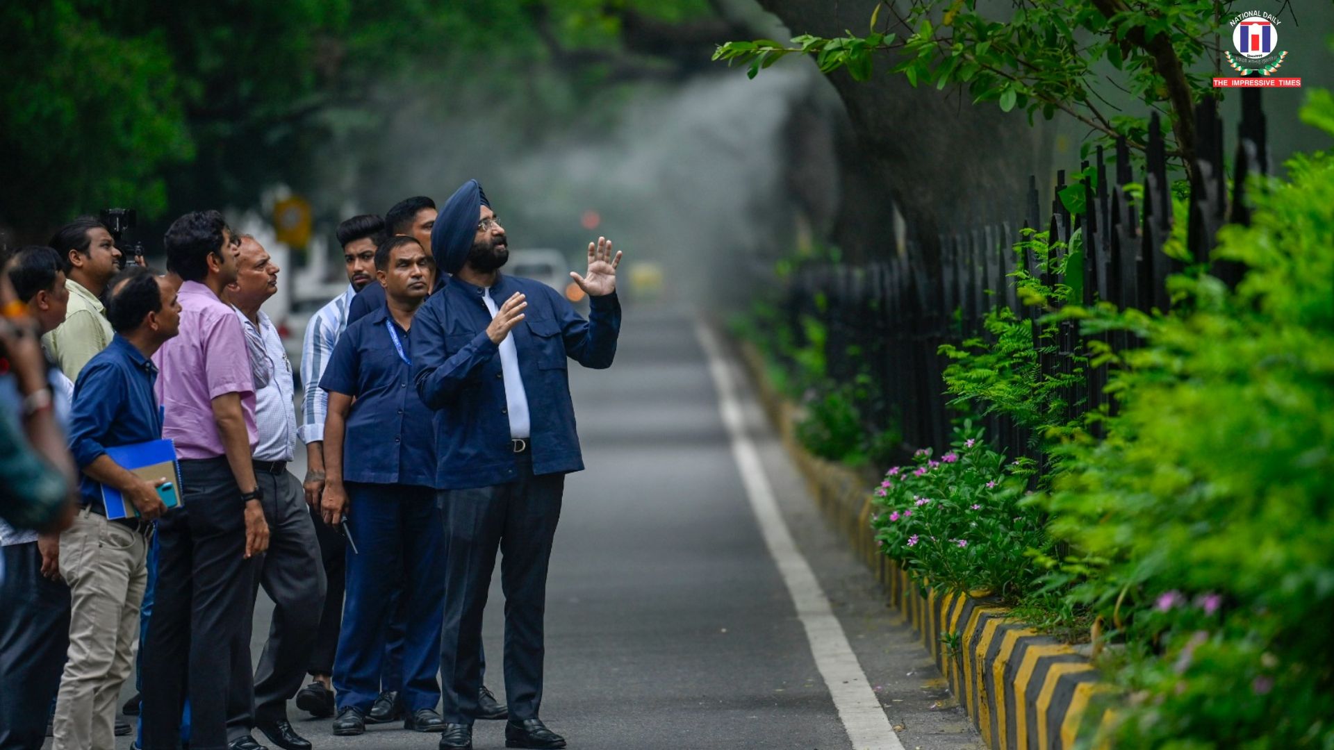 Mist in the Air, Vision on the Ground: Minister Manjinder Singh Reviews high-tech Automatic Mist Systems to Tackle Delhi’s Air Pollution