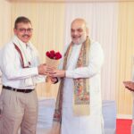 Union Home Minister Amit Shah meets officers instrumental in anti-Naxal operations, congratulates them on historic success, in New Delhi