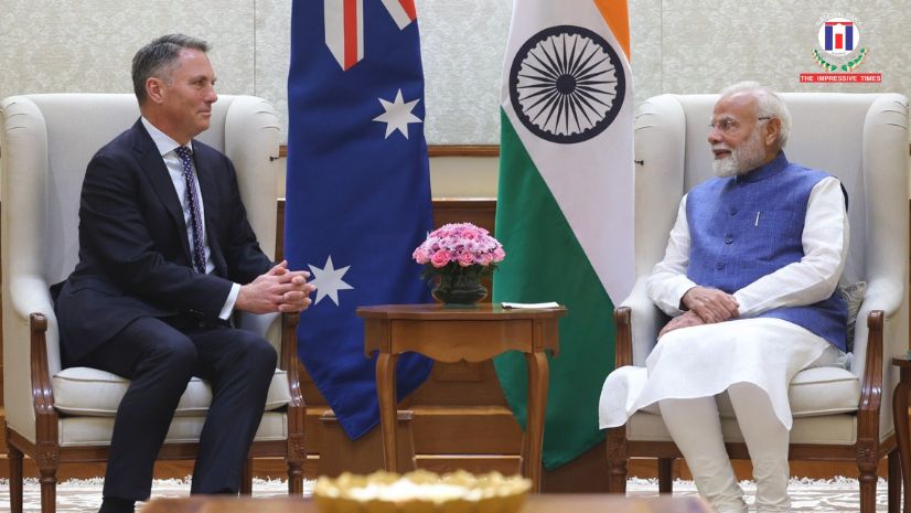 Deputy Prime Minister and Minister for Defence of Australia calls on Prime Minister Modi