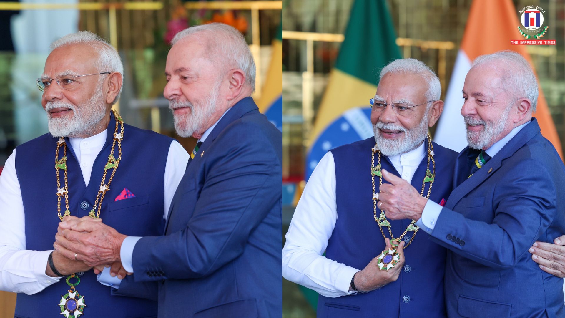 PM Modi Honoured with Brazil’s Highest Civilian Award – Grand Collar of the Order of the Southern Cross
