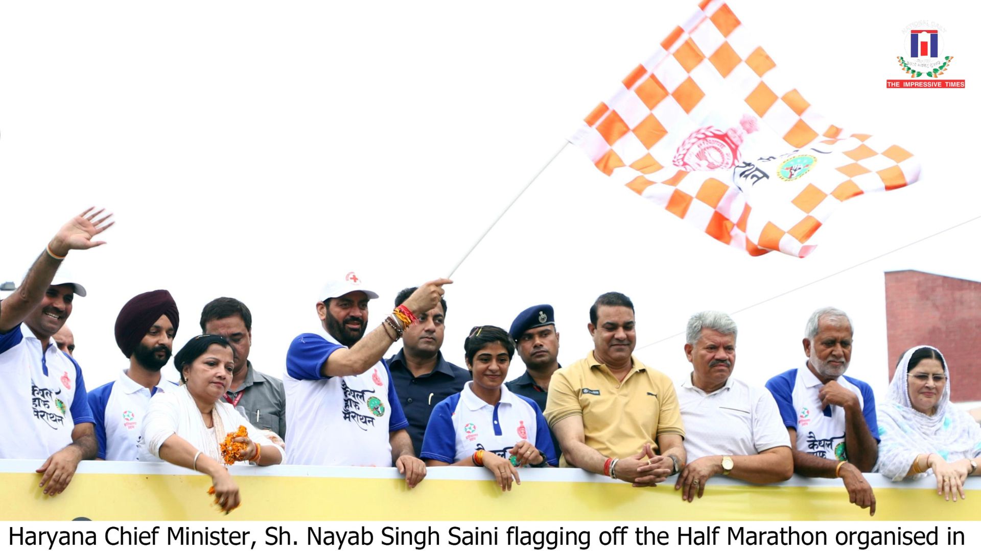 Chief Minister Nayab Singh Saini leads by example, runs half marathon to inspire youth to stay away from drugs