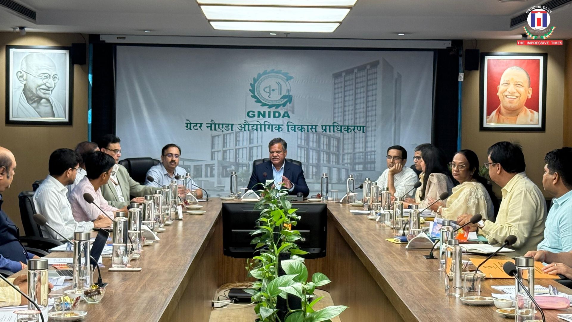 UP CS Manoj Kumar Singh reviews MMLP project in Greater Noida as major firms present proposals