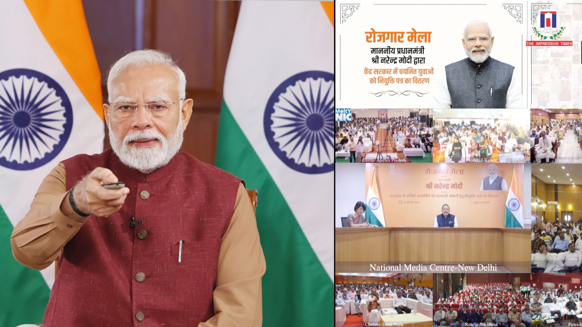PM Modi Distributes 51,000 Government Jobs at Rozgar Mela, Launches Massive Employment Push