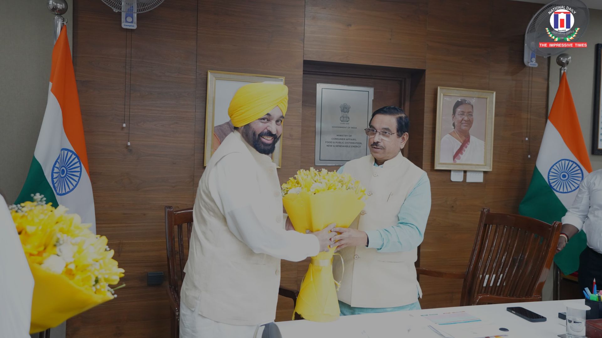 CM Bhagwant Mann Seeks ₹9,000 Cr Dues, Urges Swift FCI Action on Rice Storage and Movement