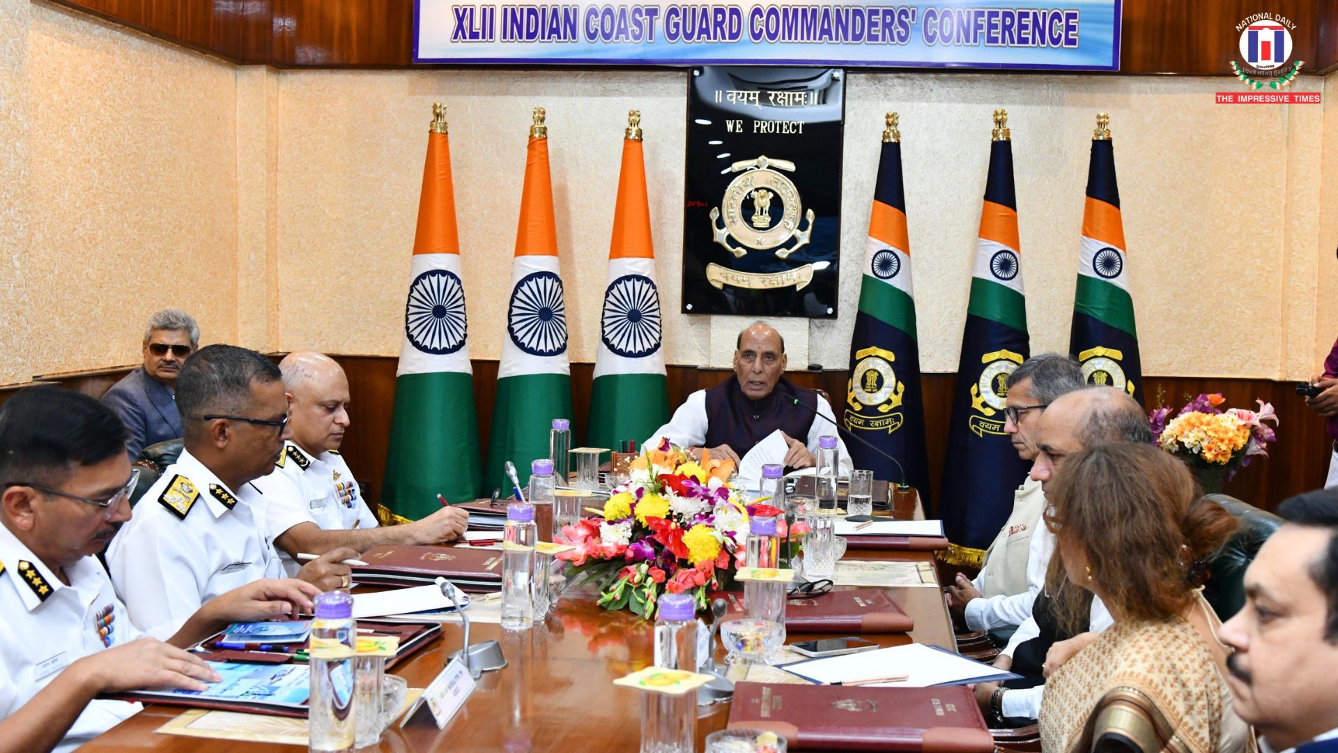 Raksha Mantri Opens 42nd Indian Coast Guard Commanders’ Conference in New Delhi