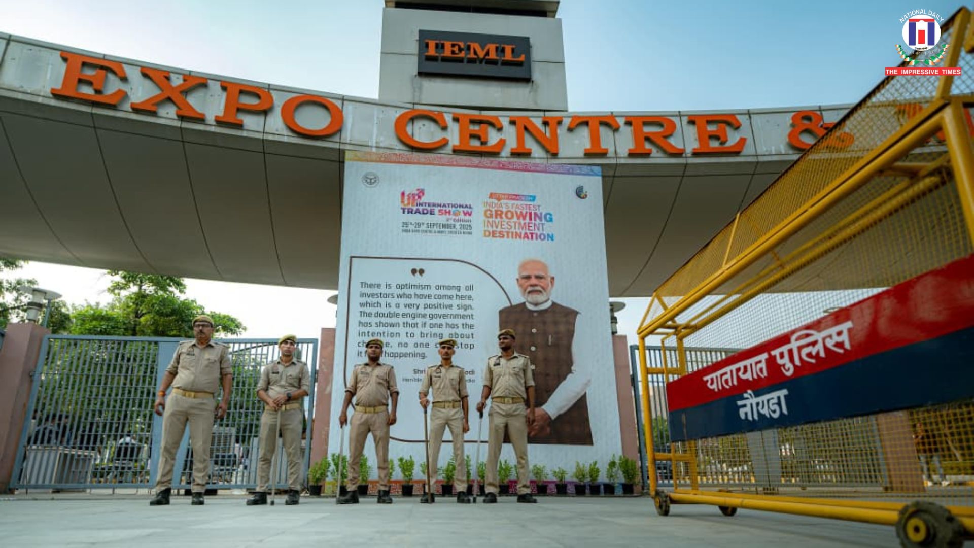 UPITS 2025, UP Police security, smart policing India, drone surveillance UP, Greater Noida trade show security