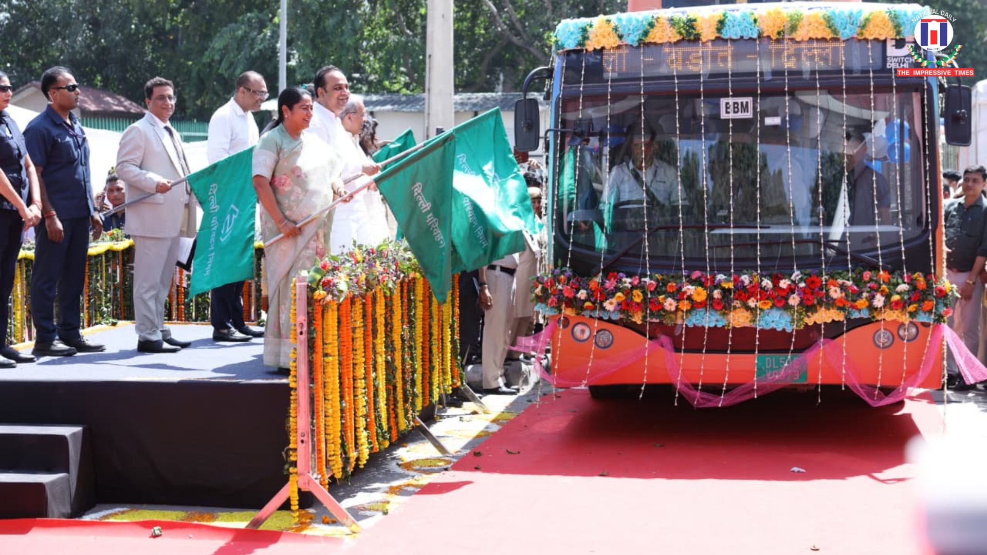 Delhi Inter-State AC Bus, Rekha Gupta Transport Initiative, Automated Fare Collection System, Chalo App Launch, Delhi Public Transport Modernization, Electric Buses Delhi, DTC Revamp