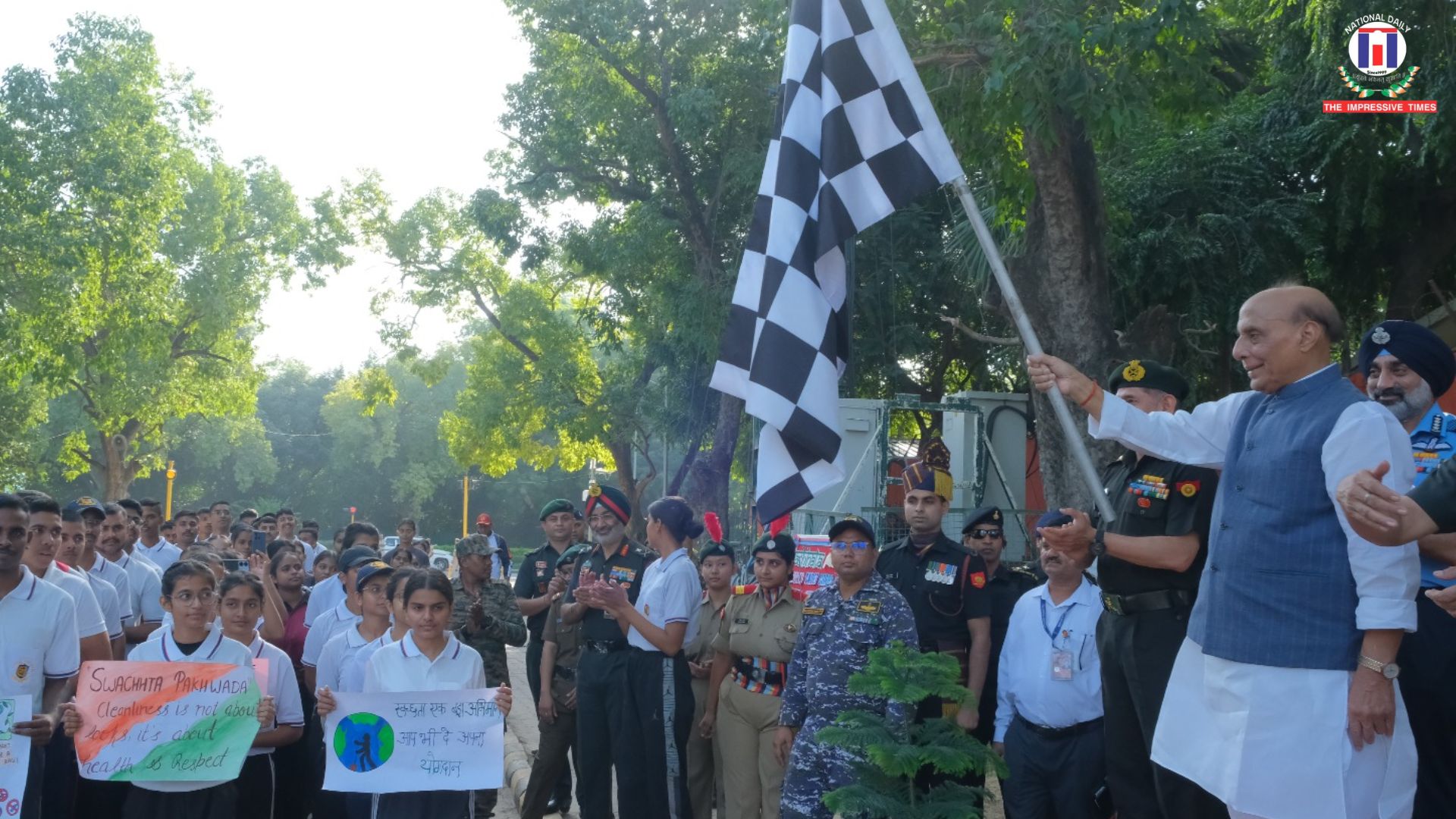 Swachhotsav 2025, Rajnath Singh, Swachhata Hi Seva, Ministry of Defence, Safai Run, NCC Cadets, Clean India Drive