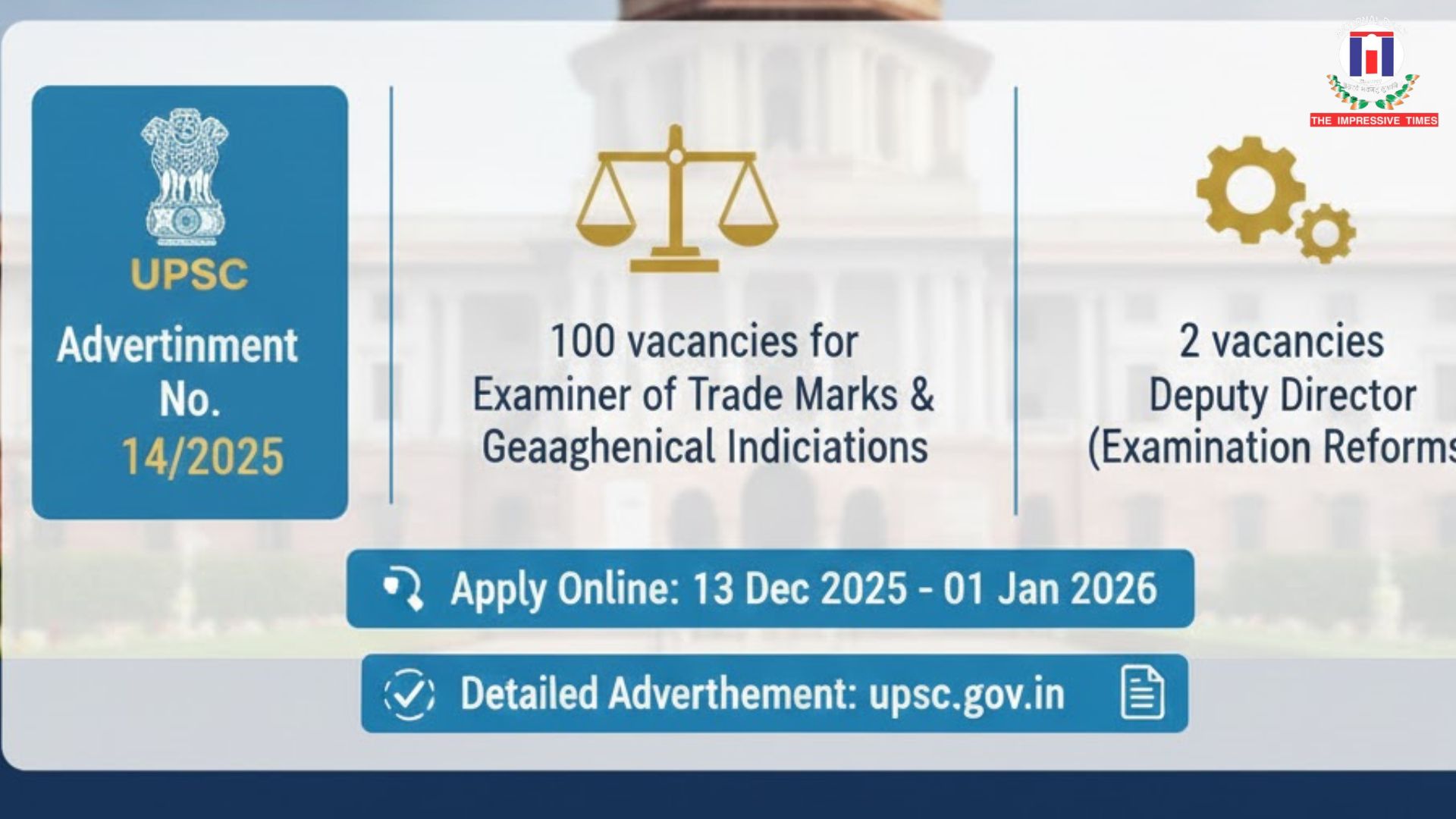 UPSC recruitment 2025,