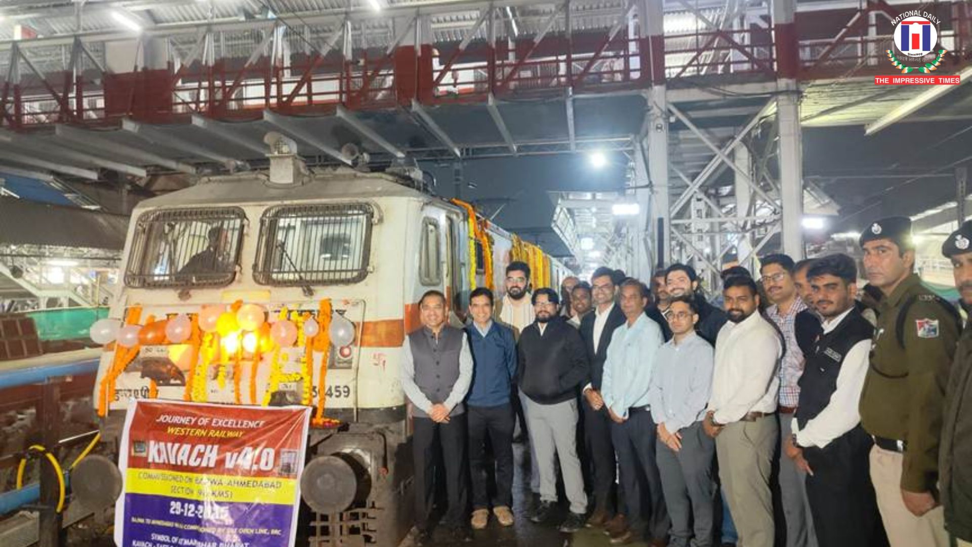 Made-in-India Kavach 4.0 Commissioned on Bajwa–Ahmedabad Rail Section