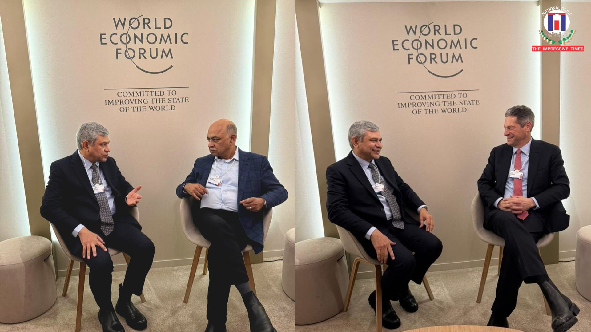 Union IT Minister Ashwini Vaishnaw Meets IBM CEO at Davos to Boost India’s Semiconductor Push
