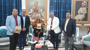 General Manager P. K. Mishra Discusses MCF Achievements and Book on Indian Railway History with the Governor of Uttar Pradesh