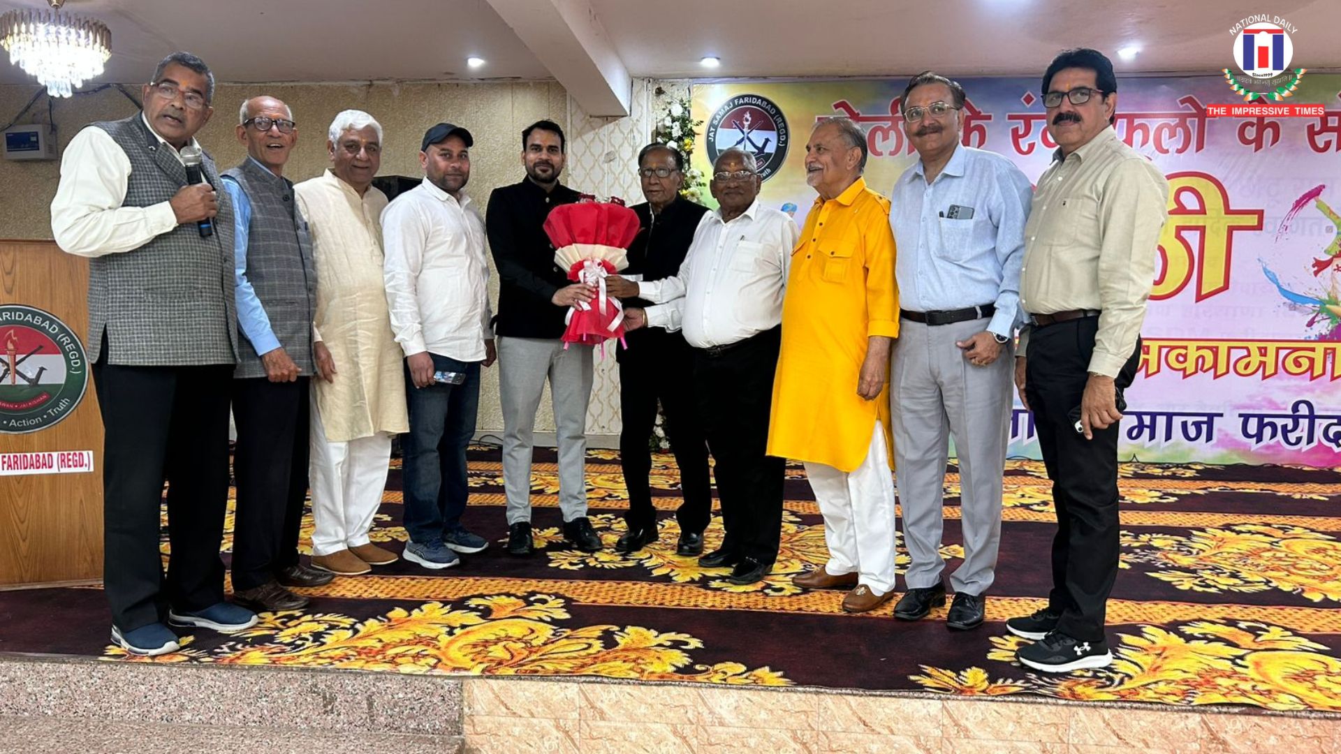 Jat community celebrates Holi Milan Samaroh with colours, culture and social commitment in Faridabad