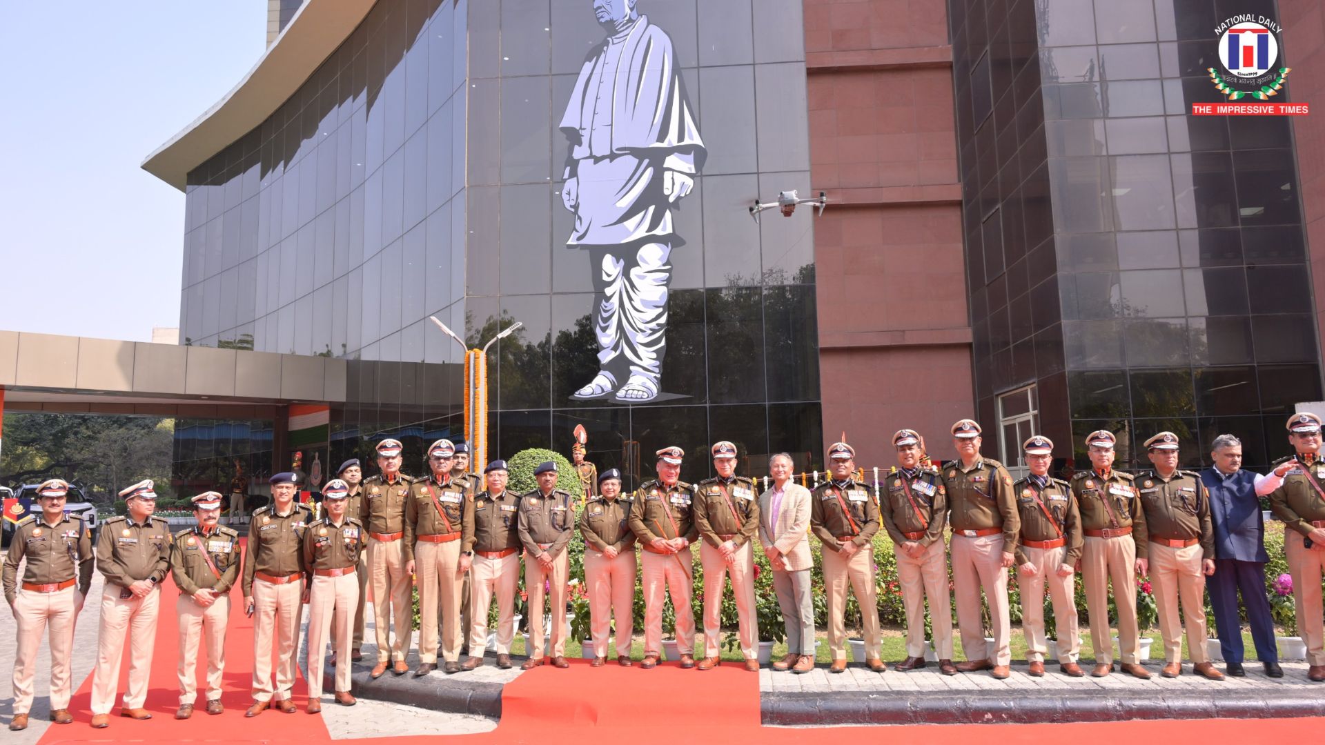 Unveiling of Portrait of Sardar Vallabhbhai Patel by CP Delhi on 79th Raising Day of Delhi Police