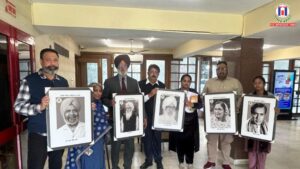 Portraits of 20 prominent writers and scholars installed at Punjab Bhawan, New Delhi