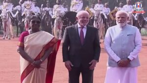 Brazilian President Luiz Inácio Lula da Silva Accorded Ceremonial Welcome at Rashtrapati Bhavan