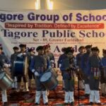 Tagore Public School Students Welcome Runners at 4th Accord Faridabad Half Marathon