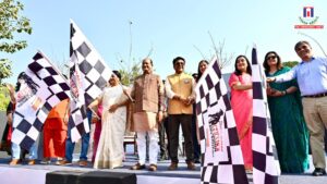 Lok Sabha Speaker Om Birla Flags Off All-Women Bike Rally in Delhi on International Women’s Day