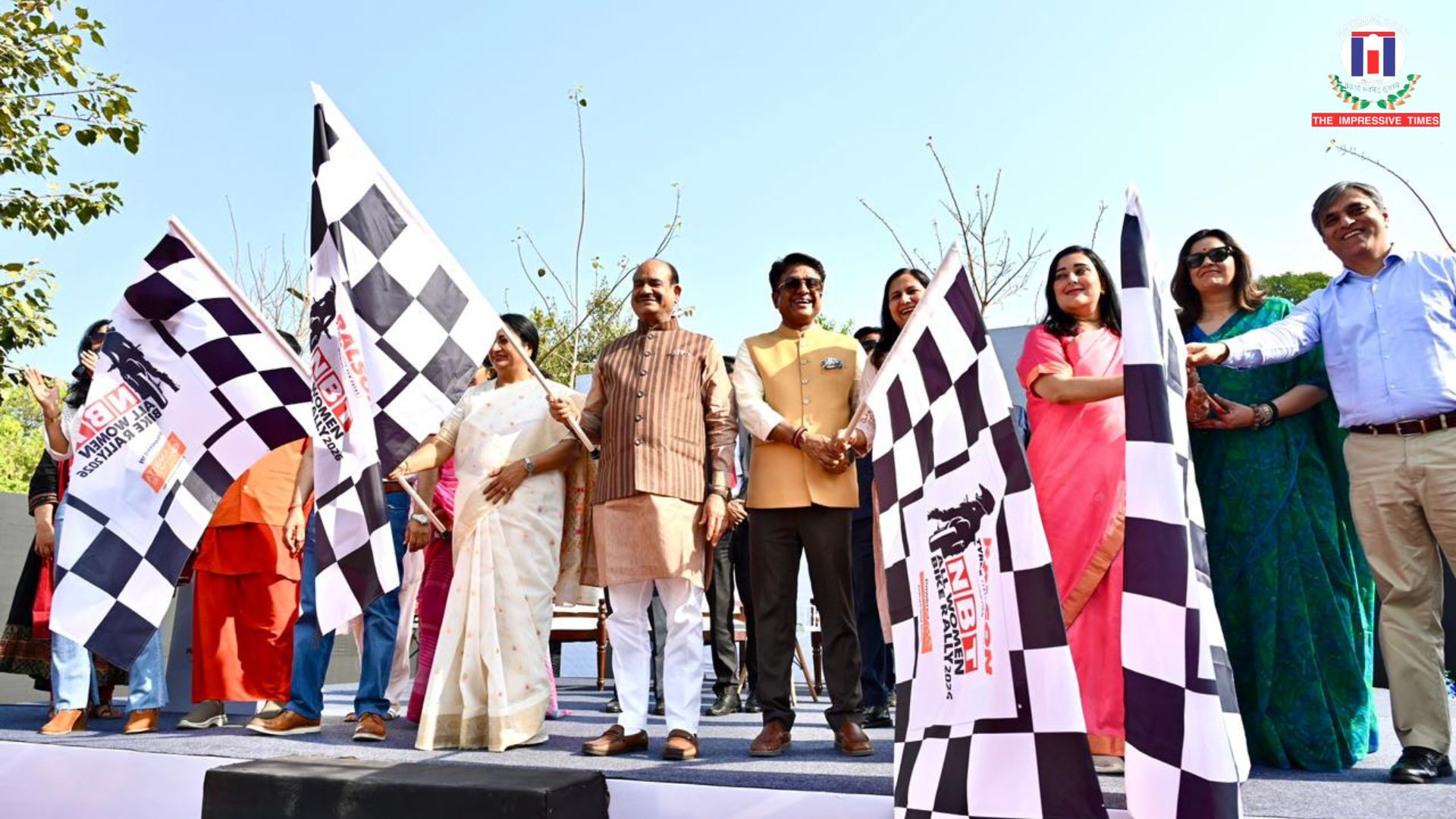 Lok Sabha Speaker Om Birla Flags Off All-Women Bike Rally in Delhi on International Women’s Day