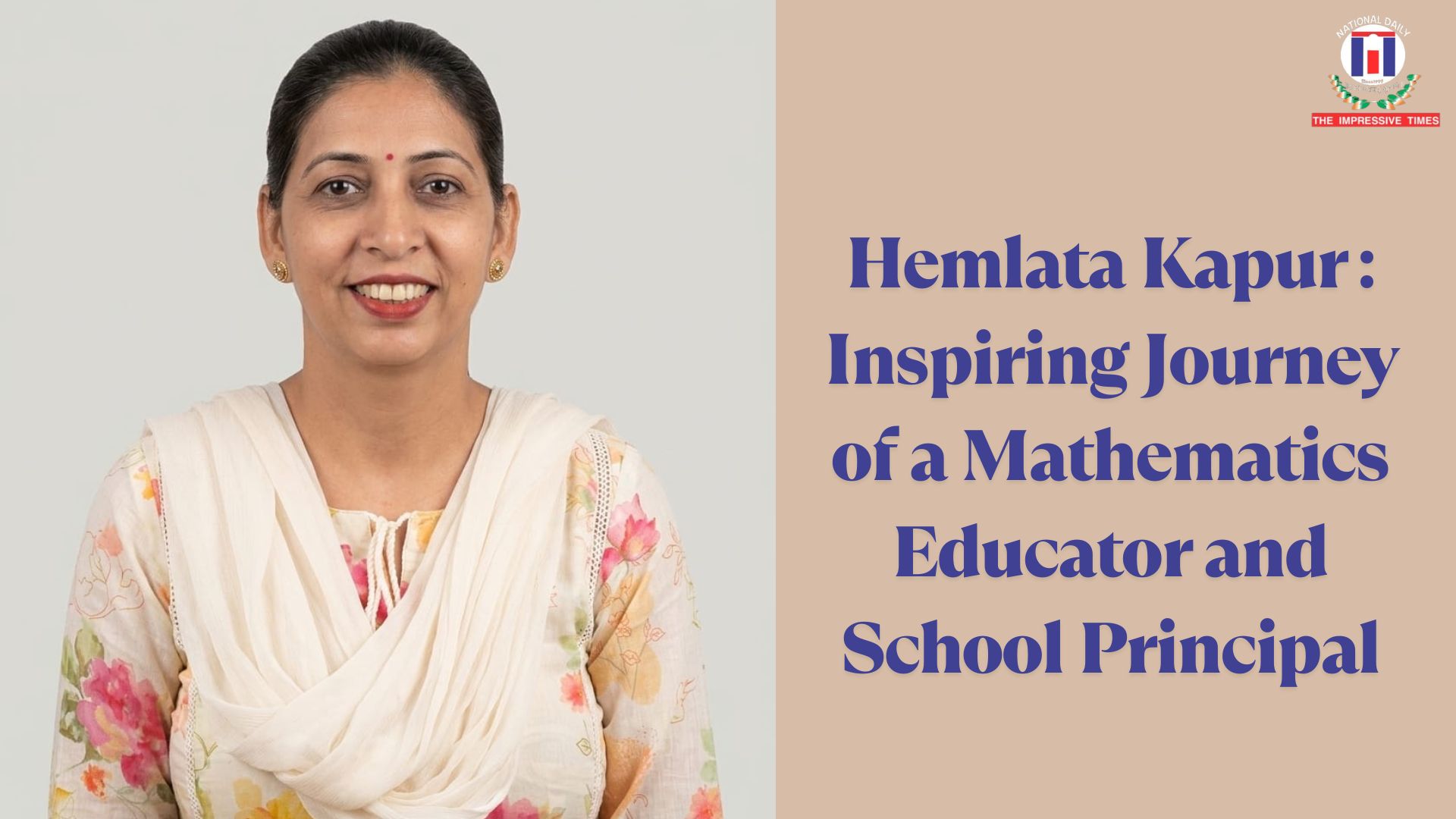 A Legacy of Equations and Excellence: The Inspiring Journey of Educator Hemlata Kapur